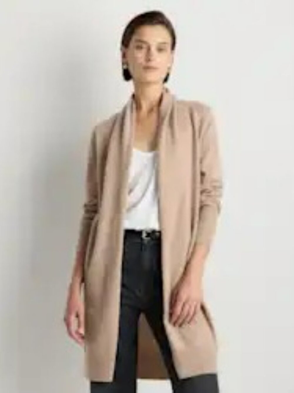 Quince Mongolian Cashmere Duster Cardigan Sweater - Picture 5 of 7